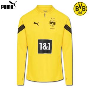 ボルシアドルトムント BVB  トレーニングトップ ドリルトップ 1/4ジップ 練習着 22/23 長袖 PUMA プーマ 正規品｜football-life