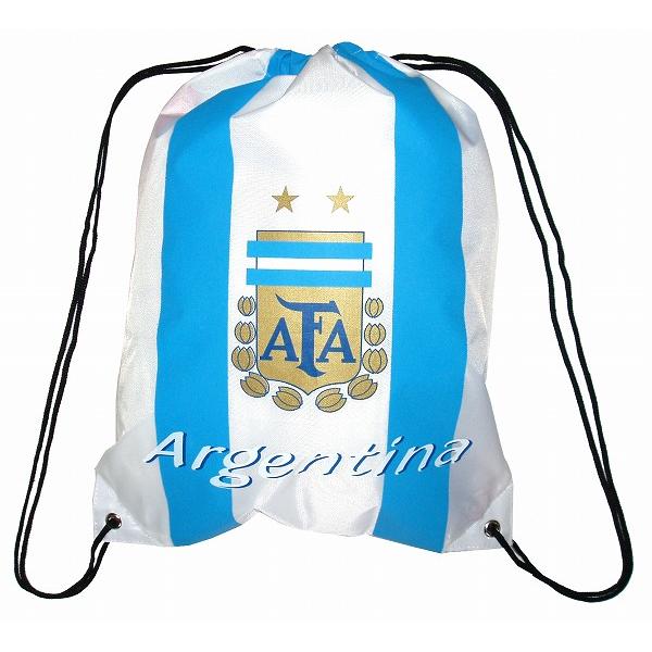 アルゼンチン代表　ナイロンバッグ（白）
