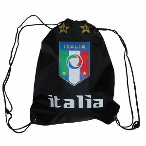 イタリア代表　ナイロンバッグ(黒)｜footballfan