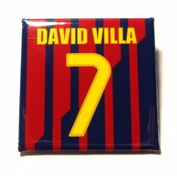 ビジャ(FCバルセロナ 7)缶バッジ〔HOME〕