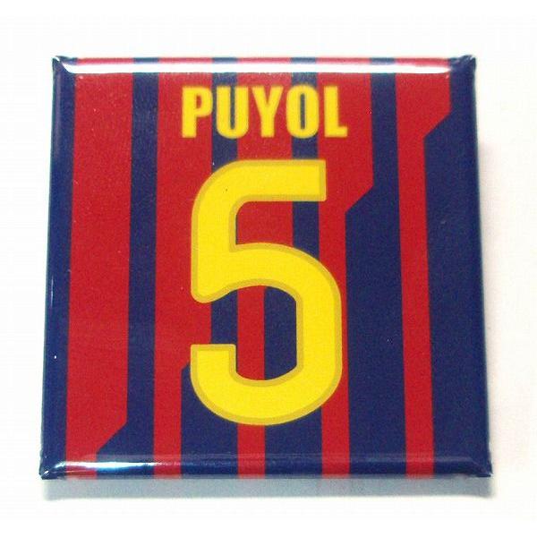 プジョル(FCバルセロナ 5)缶バッジ〔HOME〕