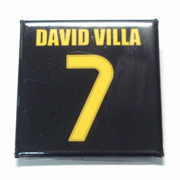 ビジャ(FCバルセロナ 7)缶バッジ〔AWAY〕