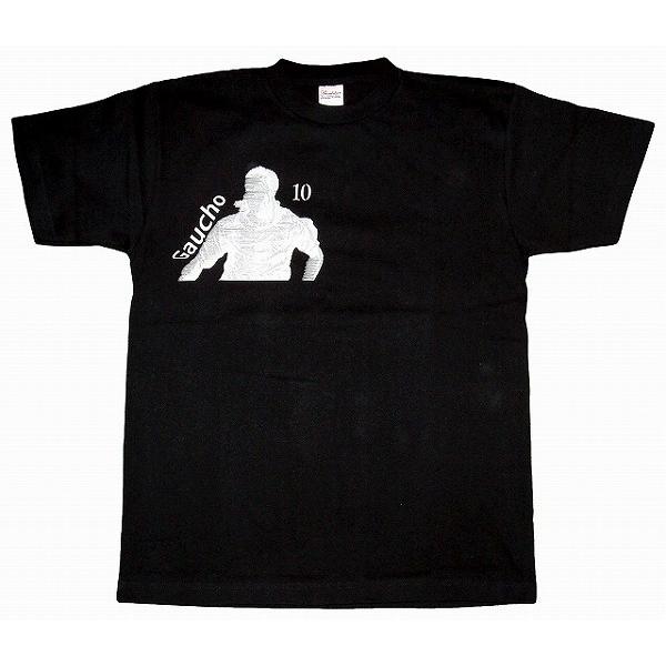 CRAQUE ガウーショ(ロナウジーニョ)Tシャツ 黒×白