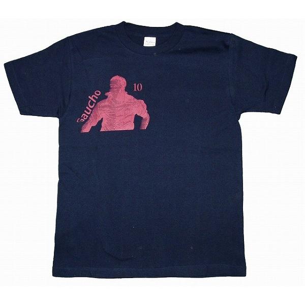 CRAQUE ガウーショ(ロナウジーニョ)Tシャツ 紺×エンジ