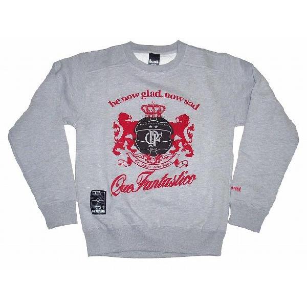 GRANDEクルーネック・スウェット（トレーナー）「el corazon」[グレー]