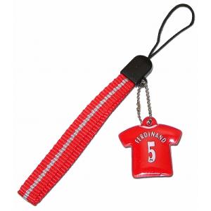 マンチェスターユナイテッド#5 リオ・ファーディナンド ユニフォーム携帯ストラップ