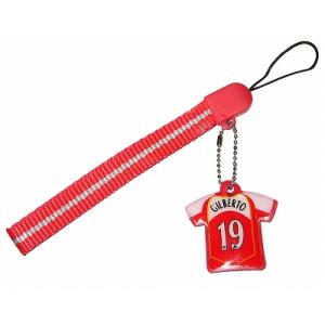 アーセナル#19 ジウベルト・シウバ ユニフォーム携帯ストラップ