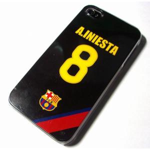 イニエスタ(FCバルセロナ 8)iPhoneケース〔AWAY〕｜footballfan