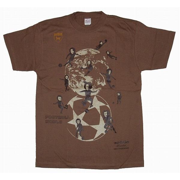 middle×ワールドサッカーダイジェスト　コラボTシャツ[ブラウン]