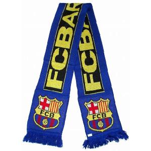 FCバルセロナ　ポケット付き　ジャガードマフラー｜footballfan