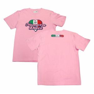 NUMERO_DIECI cuore(ハート) Tシャツ〔ピンク×イタリア〕｜footballfan