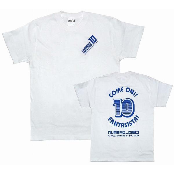 NUMERO_DIECI COME ON!! FANTASISTA Tシャツ〔ホワイト〕