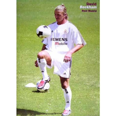 ベッカム　レアルマドリッド03/04　リフティング ポスター