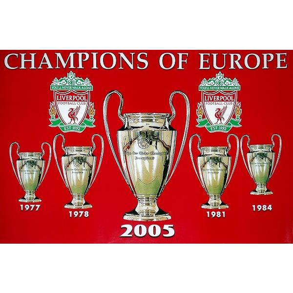 リバプール チャンピオンズリーグ2005優勝　ビッグイヤー ポスター