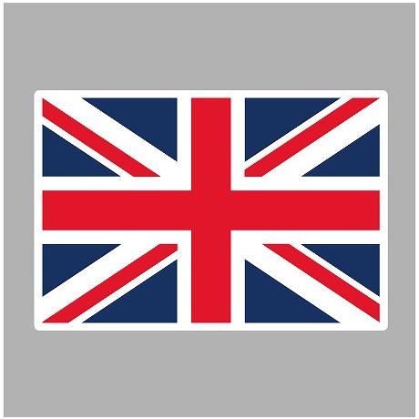 イギリス　国旗・ステッカー　Lサイズ(6.4×9.4cm)［st-flag004L］