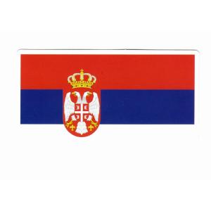 セルビア　国旗・ステッカー［st-flag025］