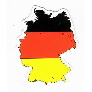 ドイツ　マップフラッグ(国旗)・ステッカー［st-flag129］