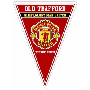 マンチェスターユナイテッド　 トライアングルペナント型ステッカー