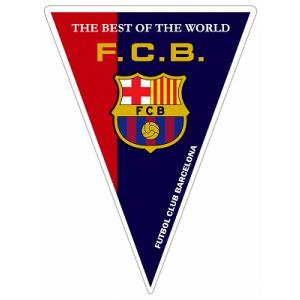 FCバルセロナ(A)　 トライアングルペナント型ステッカー