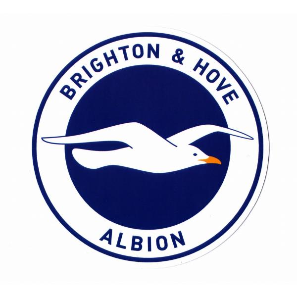 ブライトン&amp;ホーヴ・アルビオンFC エンブレムステッカー(Lサイズ)[st287]