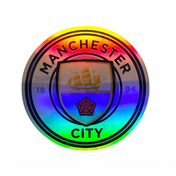 マンチェスターシティ　エンブレム・ホログラムステッカー(M)［sth005］