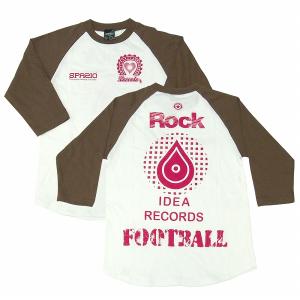 【SPAZIO スパッツィオ】FOOTBALL×ROCK 7分袖Ｔシャツ/チャコール[TP-0213]｜footballfan