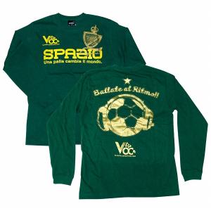 【SPAZIO スパッツィオ】Brigata ロングTシャツ/ダークグリーン[TP-0218]｜footballfan