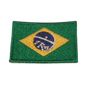 ブラジル　国旗・ワッペン(小)｜footballfan