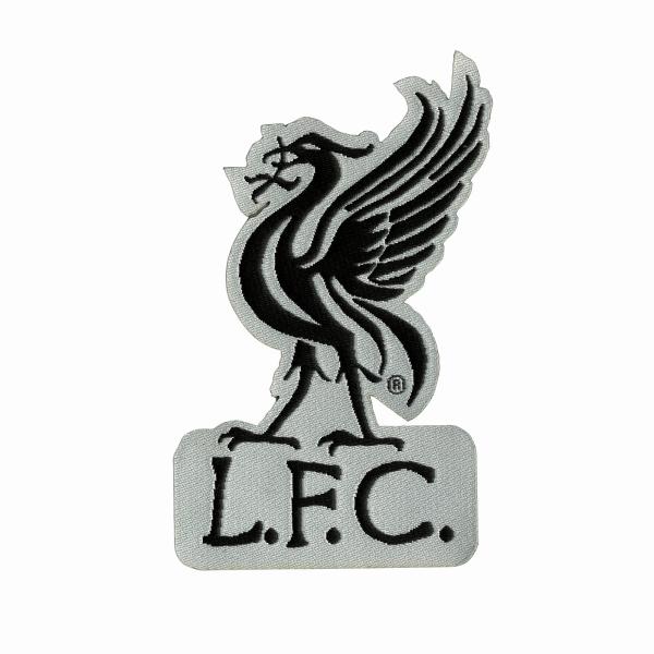 リバプール LFC ライバーバード(白×黒) ジャガード織 ワッペン〔wap498〕