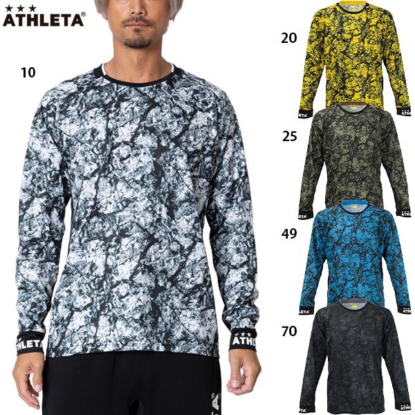 アスレタ グラフィックプラシャツ 大人用 サッカー フットサル 長袖 プラクティスシャツ ATHLE...