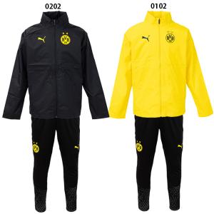 プーマ 23-24 BVB ドルトムント TR オールウェザージャケット トレーニングパンツ 大人用 サッカー トレーニングウェア上下セット puma 771832/771834｜footballpark