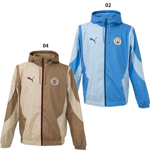 プーマ 23-24 MCFC マンチェスターシティ プレマッチ ウーブン ジャケット 大人用 サッカ...