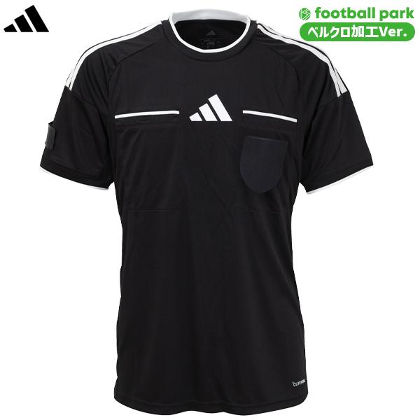 アディダス オリジナルマジックテープ加工 2026 半袖レフェリーシャツ サッカー 審判 レフリー ...