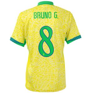 【スピード出荷】ナイキ 2024 CBF ブラジル代表 #8 ブルーノ・ギマランイス ホームレプリカユニフォーム 大人用 サッカー シャツ 半袖 NIKE FJ4284-706