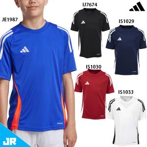 アディダス キッズ TIRO24 トレーニングジャージー ジュニア用 サッカー プラクティスシャツ 半袖 adidas HEJ07｜footballpark