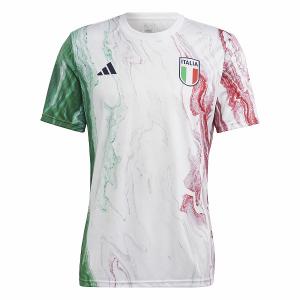 アディダス 2023 イタリア代表 プレマッチシャツ 大人用 サッカー プラクティスシャツ 半袖  ...