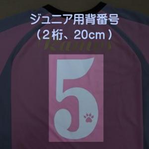 背番号ジュニア用（2桁、20cm）｜footballshop-tom