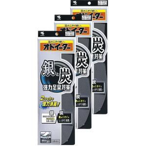 【まとめ買い】銀と炭のオドイーター インソール フリーサイズ20cm~28cm 1足×3個