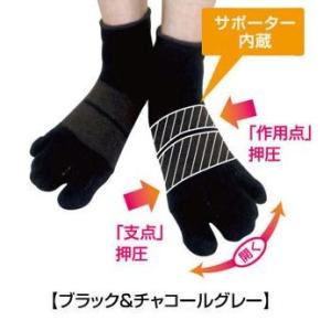 ホソックス（3本指テーピング靴下/足首丈）AKA-009