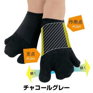 ゆびのばソックス ゆびのばショート 新ショート ブルー 5本指ソックス