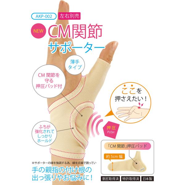 CM関節サポーター(左右別売）/AKP-002