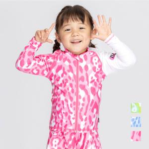 【NIKE SWIM公式】ナイキ SS25 トドラーガールズジップ付きラッシュガード 1991118 3歳 4歳 女の子 女子 女児 UV キッズ 110 120 フットマーク FOOTMARK