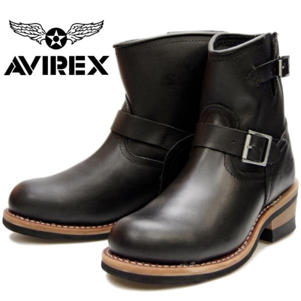 アビレックス ブーツ AVIREX HORNET AV2225 ホーネット BLACK メンズ レデ...