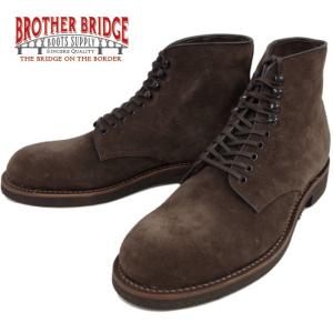 BROTHER BRIDGE ブラザーブリッジ CALUMET BBB-D008 ブラウンスエード レースアップブーツ LACE UP BOOTS プレーントゥブーツ ワークブーツ メンズ ブーツ｜footmonkey