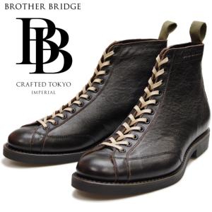 BROTHER BRIDGE HENRY ブラザーブリッジ ヘンリー BBB-S009 ブラックホースハイド ラインマンブーツ メンズ 本革 日本製｜footmonkey