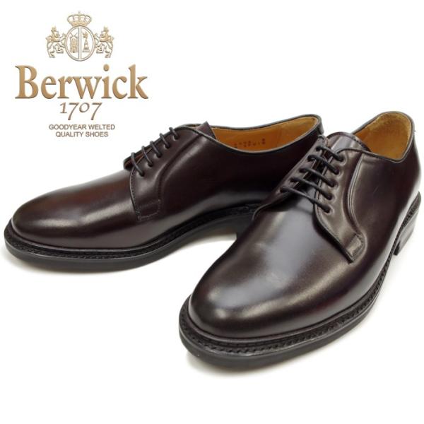 ●●バーウィック プレーントゥシューズ Berwick 靴 4406 バーガンディー コードバン コ...