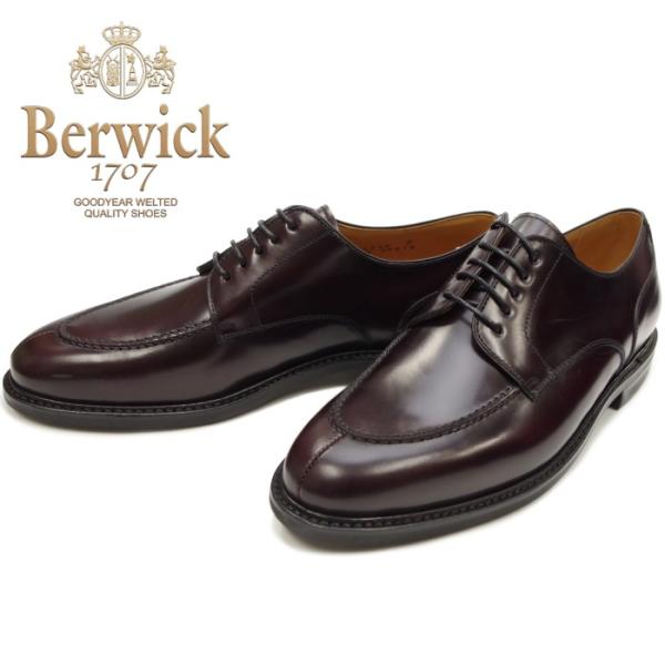 ●●バーウィック Uチップシューズ Berwick 靴 4558 バーガンディー ダイナイトソール ...