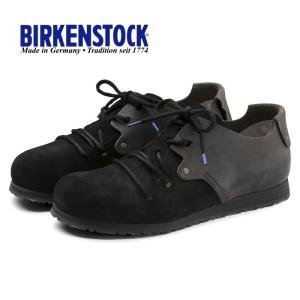 ビルケンシュトック モンタナ プラス 正規品 BIRKENSTOCK MONTANA PLUS 1008417 ［ブラック］ スエード メンズ 幅広 レザーシューズ コンフォートシューズ｜footmonkey