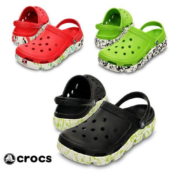 ●●クロックス サンダル crocs duet sport splatter graphic clo...