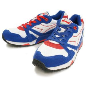 ディアドラ スニーカー メンズ DIADORA N9000NYL 160827-C6122［TRUE-BLUE/POPPY-RED］｜footmonkey